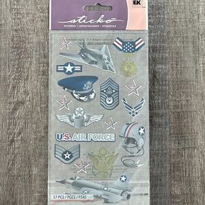 💞 New US Air Force Military Scrapbook Craft Sticker Pack